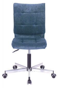 Кресло Бюрократ CH-330M (ткань, без мех. качания, крест. металл, до 120 кг) Темно-синий
