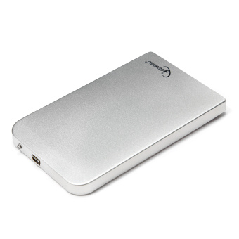 Внешний контейнер USB2.0 -> SATA 2.5", Gembird EE2-U2S-41 алюминий, серебристый