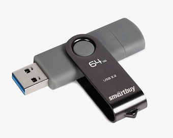 Флешка 64Gb SmartBuy Twist Dual USB3.2 USB-С черный