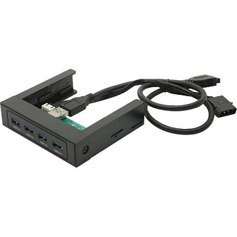 Концентратор 4-port USB3.0 в 3.5" отсек, POWERCOOL U3-HUB