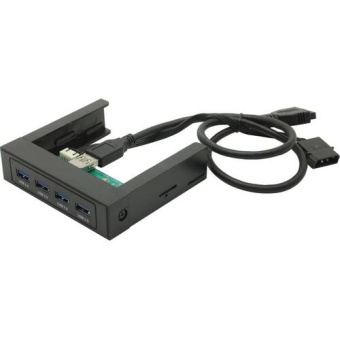 Концентратор 4-port USB3.0 в 3.5" отсек, POWERCOOL U3-HUB