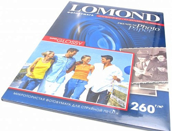 Бумага Lomond [A3] суперглянцевая, 260гр/м2, 20л
