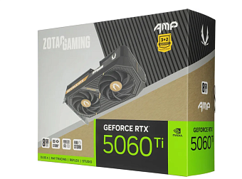 Видеокарта 8Gb Zotac RTX 5060 Ti AMP (RTX5060Ti) GDDR7 HDMI DP
