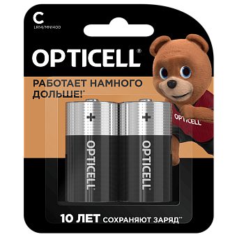 Элемент питания LR14 (C), 2шт, OPTICELL BASIC