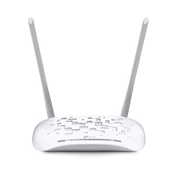 Модем ADSL с точкой доступа TP-Link TD-W8961N N300, 2.4 ГГц, ADSL2+, Annex A, 100 Мбит/с, белый