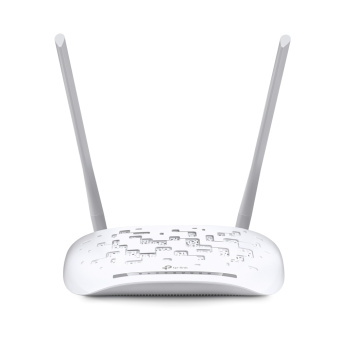 Модем ADSL с точкой доступа TP-Link TD-W8961N N300, 2.4 ГГц, ADSL2+, Annex A, 100 Мбит/с, белый