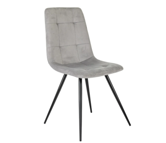 Кресло Бюрократ CH-K1 св.серый Holland 09 металл черный на ножках (CH-K1_1/HL09)