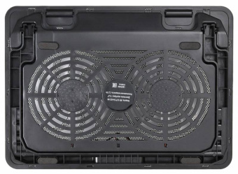 Подставка для ноутбука 15" BURO LCP156H (металл. сетка, 2*1400 об/мин, 21дБ, LED-подсветка) черный