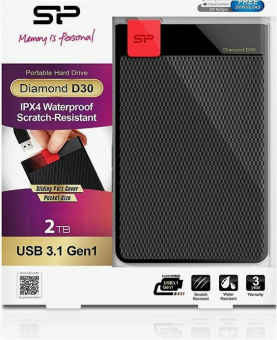 Внешний жесткий диск 1Tb Silicon Power Diamond D30 2.5" USB3.0 черный