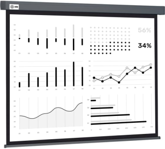Экран для проектора Cactus 180x180см Wallscreen CS-PSW-180X180-SG 1:1 настенно-потолочный рулонный серый
