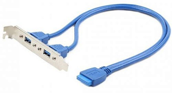 Планка в системный блок 2*USB3.0, Gembird CC-USB3-RECEPTACLE, 20pin