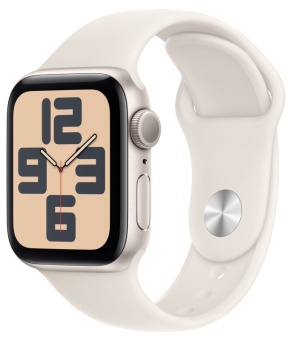 Смарт-часы Apple Watch SE 2024 40mm Sport Band Starlight (сияющая звезда)