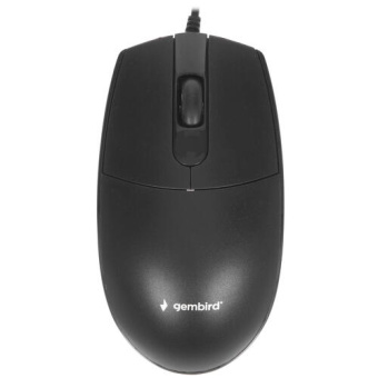 Мышь проводная Gembird MOP-430 USB 1600dpi Black