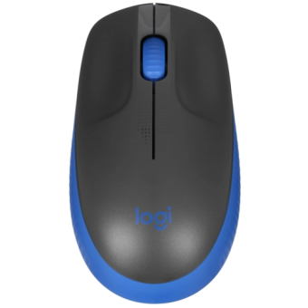 Мышь беспроводная Logitech M190 Wireless черный/синий