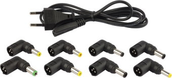 Блок питания для ноутбука Ippon S90U универсальный (15-19.5V, 90W, USB, 8 сменных разъемов питания)