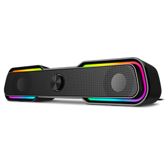 Саундбар SVEN 450 2.0, 10W, USB, RGB, Bluetooth, черный