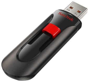 Флешка 128Gb SanDisk Cruzer Glide USB 3.0 Black-Red