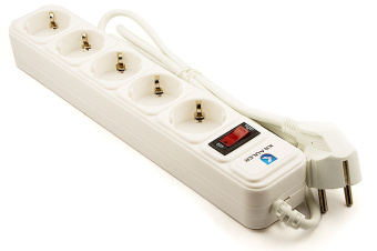 Сетевой фильтр Krauler (5 розеток) 10.0м