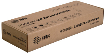 Крепление для монитора Cactus CS-VM-D29-BK черный  13"-27" макс.8кг настольный поворот и наклон (на 2 монитора)