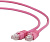 Кабель патч-корд .Patch cord кат.5e  1.0м, Cablexpert, многожильный, розовый