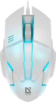 Мышь проводная Defender Host MB-982 7цветов 1000dpi White