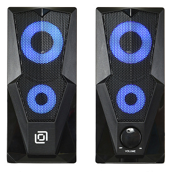 Акустическая система OKLICK OK-127 (2x3W, питание от USB) black