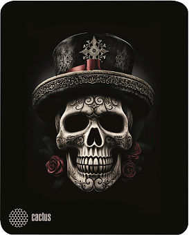 Коврик для мыши CACTUS [CS-MP-D05S] 250x250x3мм, Scull