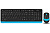 Комплект беспроводной (клавиатура+мышь) A4Tech Fstyler FG1010 Wireless черный/синий