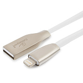 Кабель USB-A < - > Lightning, 3.0м, Cablexpert, серия Gold, блистер, белый
