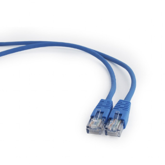 Кабель патч-корд Patch cord кат.5e  0.5м, Cablexpert, многожильный, синий