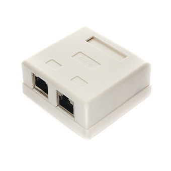 Розетка 2 port RJ-45 STP 8P8C кат.5е