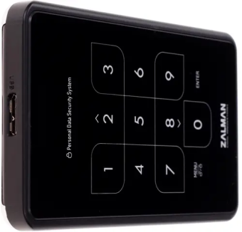 Внешний контейнер USB3.0 -> SATA 2.5", Zalman ZM-SHE500, алюминий, чёрный