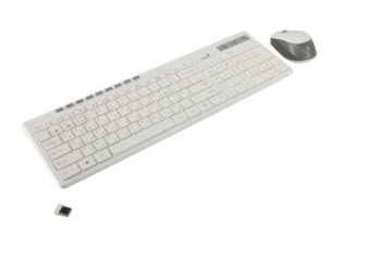 Комплект беспроводной (клавиатура+мышь) Genius Smart KM-8230 Wireless White