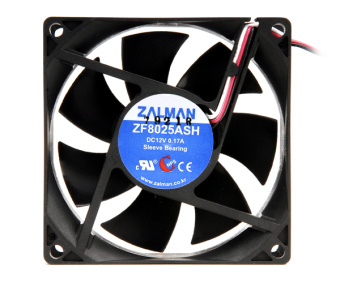 Вентилятор для корпуса 80mm Zalman ZM-F1 Plus SF (80x80x25мм, 1700-2800об/мин, 20-32дБ)