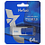 Флешка .64Gb Netac U182 USB3.0 выдвижной, синий