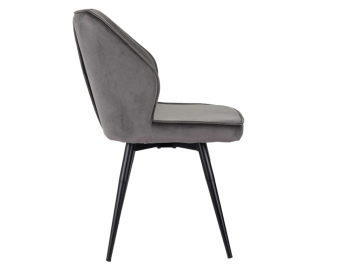 Кресло Бюрократ CH-K5_SP с повор.мех. т.серый Holland 18 металл черный на ножках