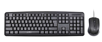 Комплект проводной (клавиатура+мышь) OKLICK 600M USB Black