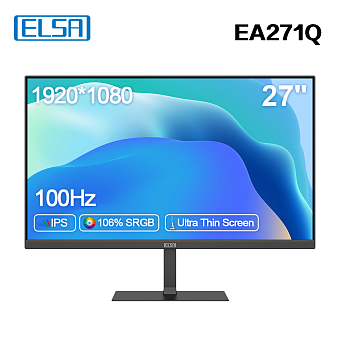 Монитор 27'' ELSA EA271Q (IPS 1920x1080 1ms 100Hz HDMI Sp) черный