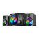 Акустическая система HIPER H-TR4(BK) FlameThrower PRO 2.1 RGB 2*3W+5W BT USB Jack 3,5 мм