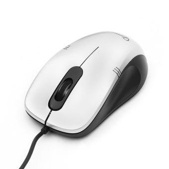Мышь проводная Gembird MOP-100 Optical 1000 dpi USB 3кн 1.5м серебристый