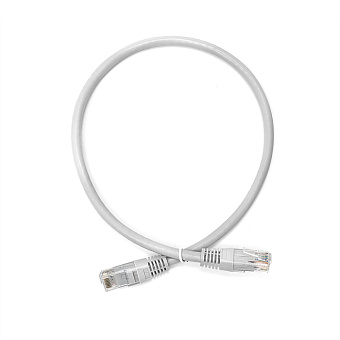 Кабель патч-корд .Patch cord кат.6  0.25м, серый