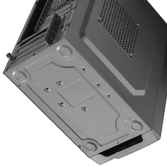 Корпус Ginzzu B200, 2xUSB2.0, 1xUSB 3.0, без вентиляторов, без БП, mATX, чёрный