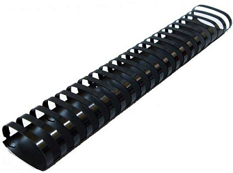 Пружина пластиковая Fellowes 25мм, черная, 50шт