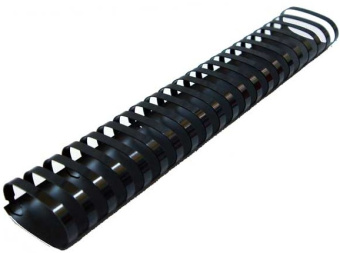 Пружина пластиковая Fellowes 25мм, черная, 50шт