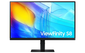 Монитор 27"  Samsung ViewFinity S8 4K (IPS 3840x2160 5ms 60Hz DP HDMI) черный