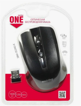 Мышь беспроводная Smartbuy ONE 352 Wireless Black