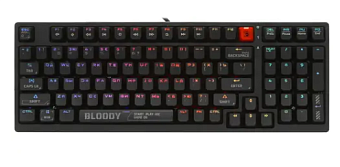 Клавиатура проводная A4Tech Bloody S98 Black (маханика BLMS Red Plus, RGB) Black