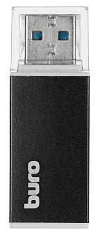 Внешний картридер USB2.0 Buro BU-CR-3104 microSD/SD/MS/MS Pro/MS Duo/MMC, черный