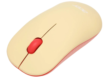 Мышь беспроводная Acer OMR205 1200dpi розовый/бежевый