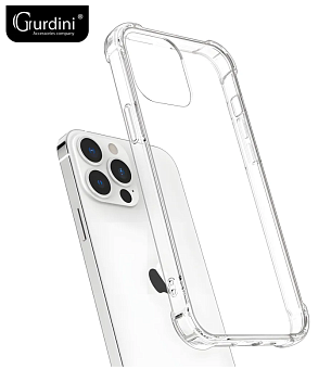 Чехол для смартфона Apple iPhone 15 Pro Max 6.7" - Gurdini Clear HQ силикон прозрачный